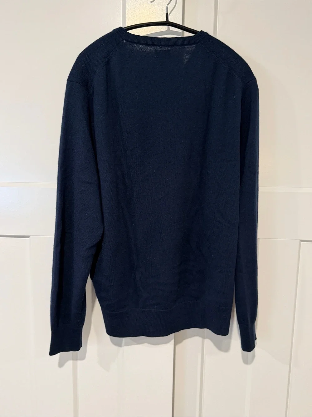 J Crew Merino Blend Men’s V-Neck Sweater - Blue